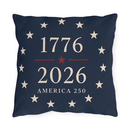 USA Flag Decor Outdoor Pillows | 250th Anniversary Patriotic Pillow