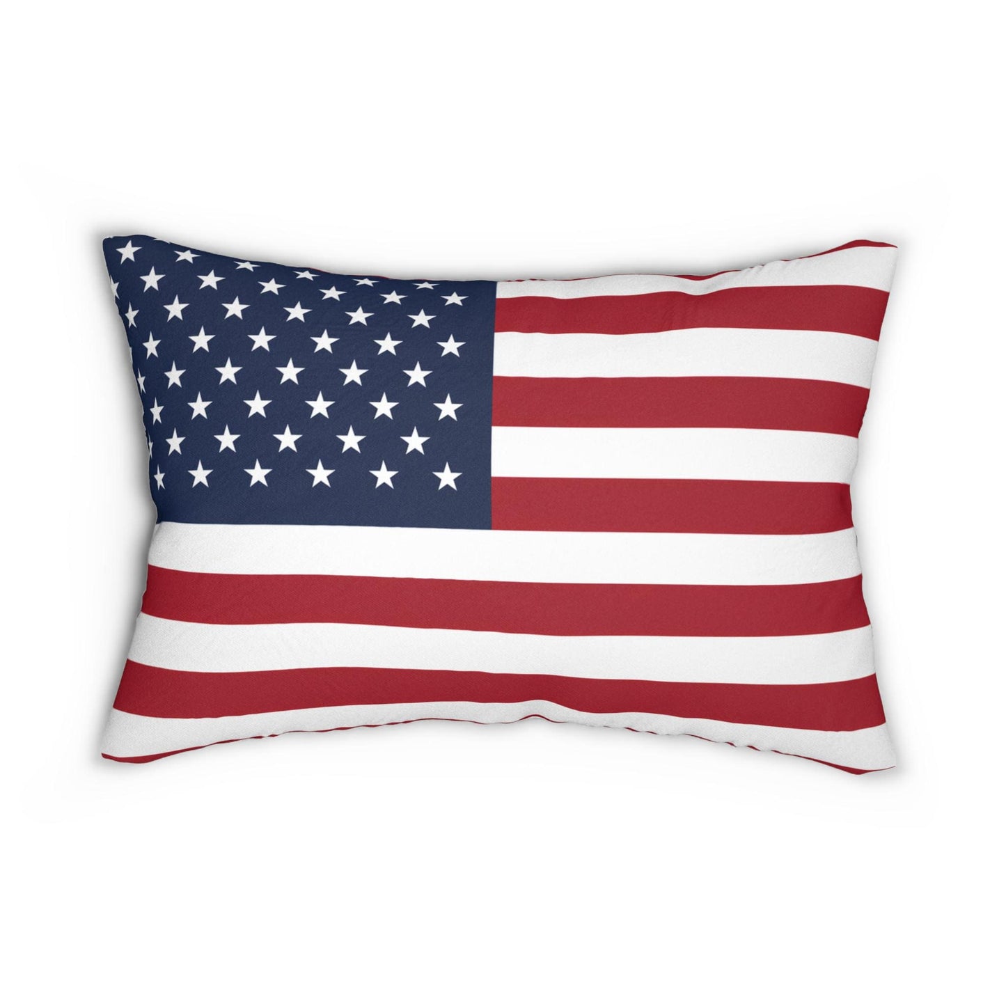 1776 and Modern USA Flag Lumbar Pillow | Reversible Patriotic Pillow