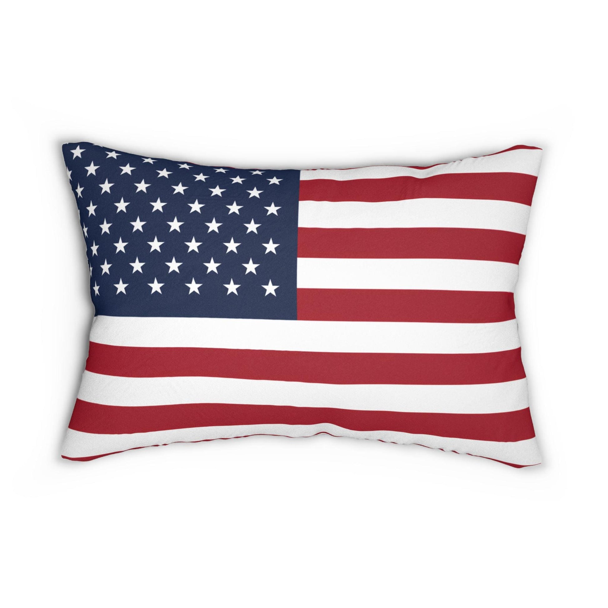 1776 and Modern USA Flag Lumbar Pillow | Reversible Patriotic Pillow