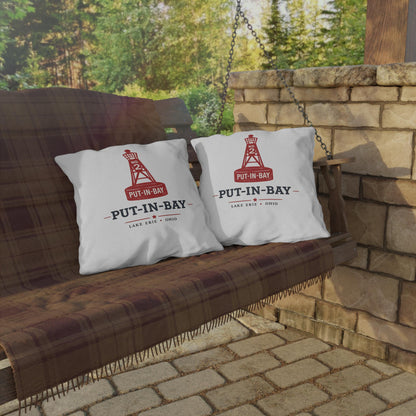 Put-In-Bay Buoy Pillow Outdoor Pillows | Lake Erie Nautical Coastal Throw