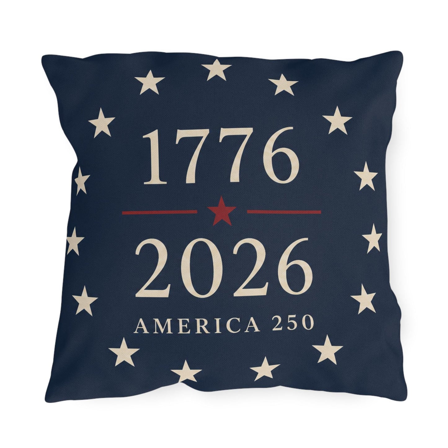 USA Flag Decor Outdoor Pillows | 250th Anniversary Patriotic Pillow