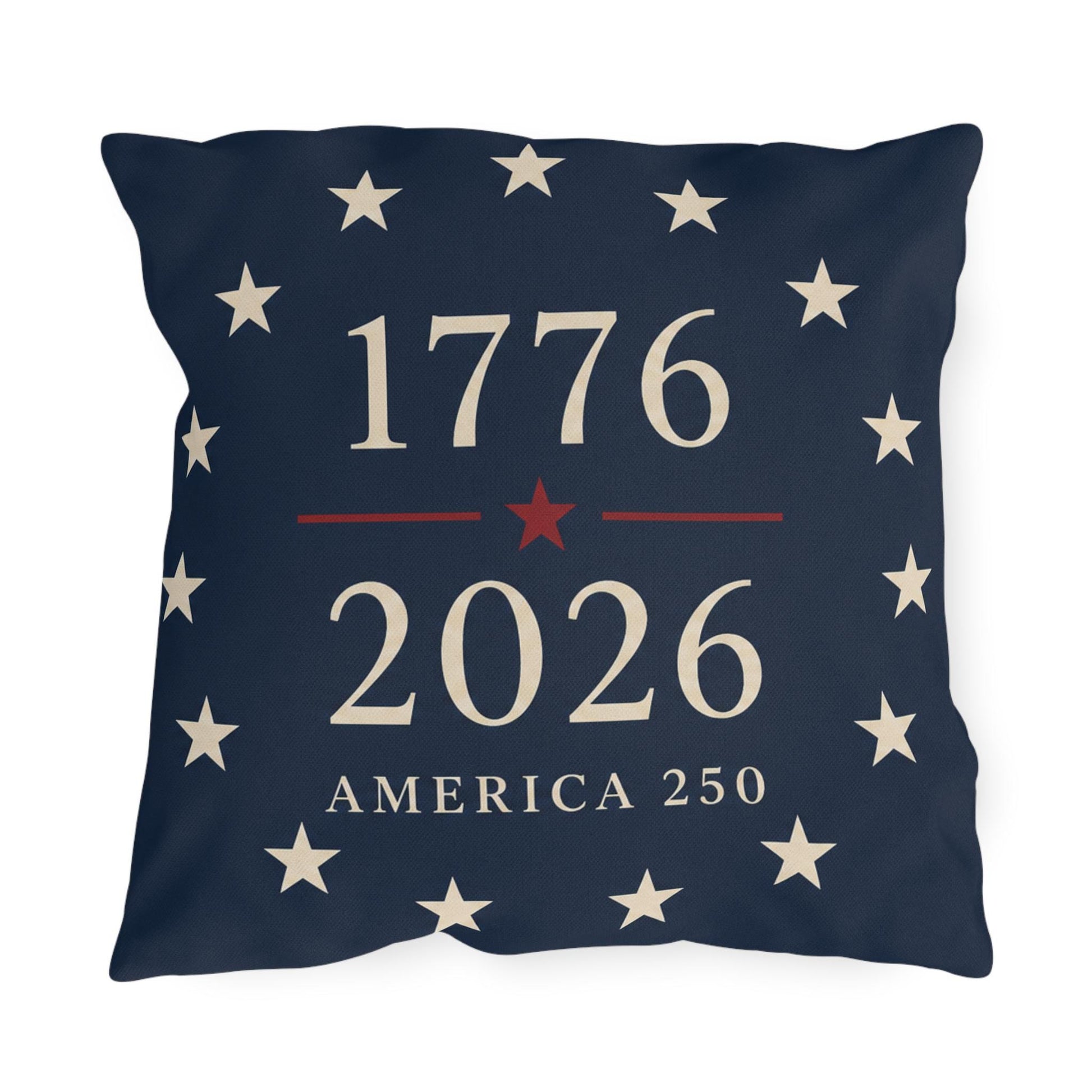 USA Flag Decor Outdoor Pillows | 250th Anniversary Patriotic Pillow