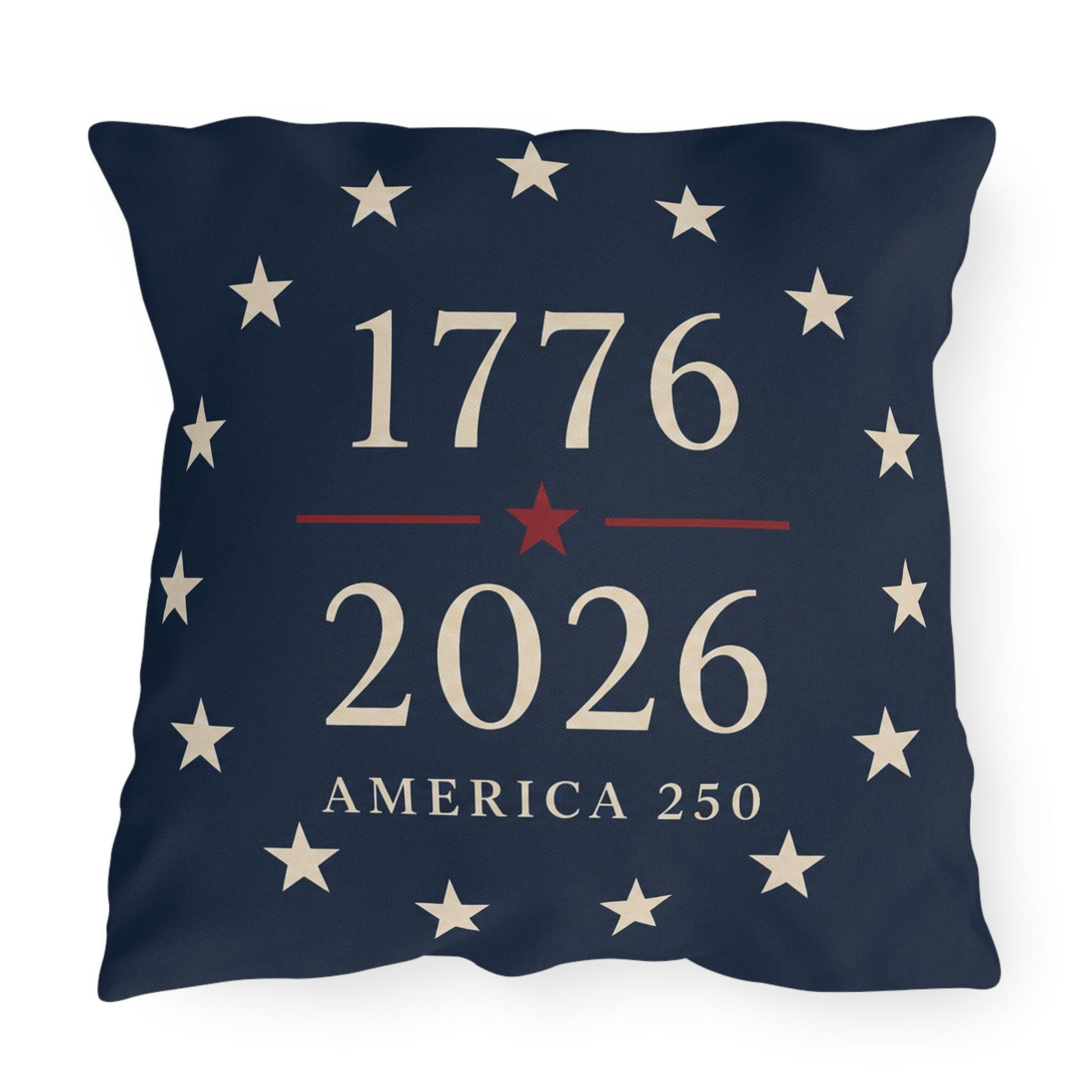 USA Flag Decor Outdoor Pillows | 250th Anniversary Patriotic Pillow