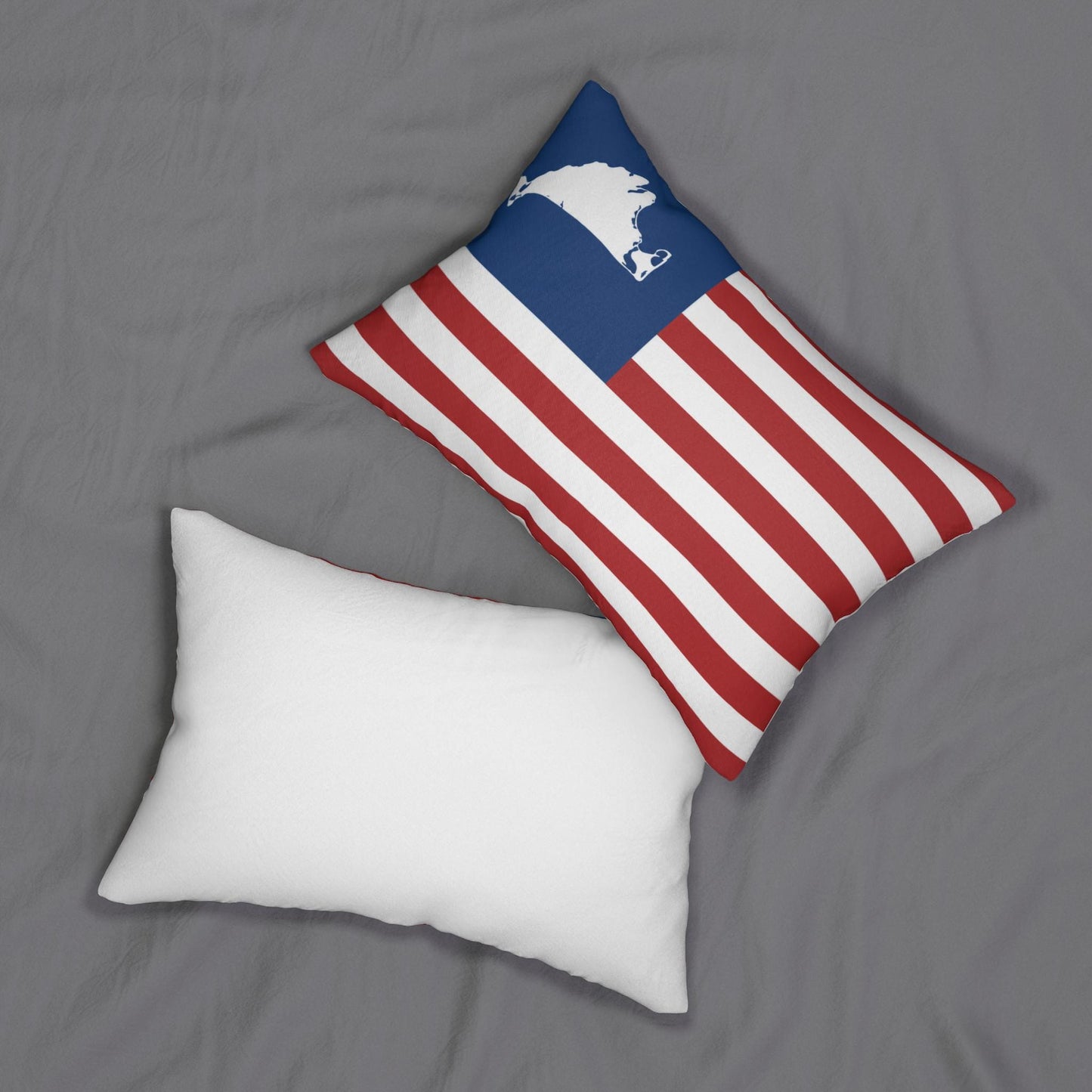 Martha's Vineyard USA Flag Lumbar Pillow | 14x20"