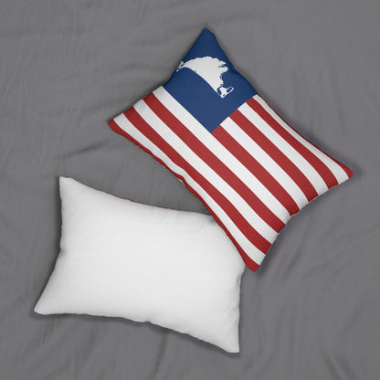 Martha's Vineyard USA Flag Lumbar Pillow | 14x20"