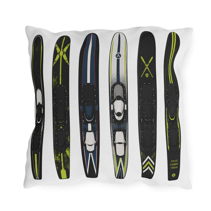 Water Ski Lake House Pillow | Modern Nautical Ski Cabin Throw