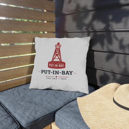 Put-In-Bay Buoy Pillow Outdoor Pillows | Lake Erie Nautical Coastal Throw