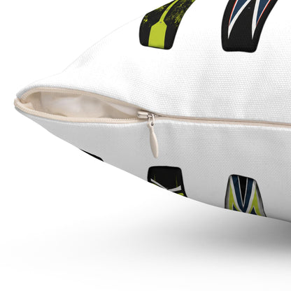 Water Ski Lake House Pillow | Modern Ski Cabin Decor, Nautical Watersports Throw