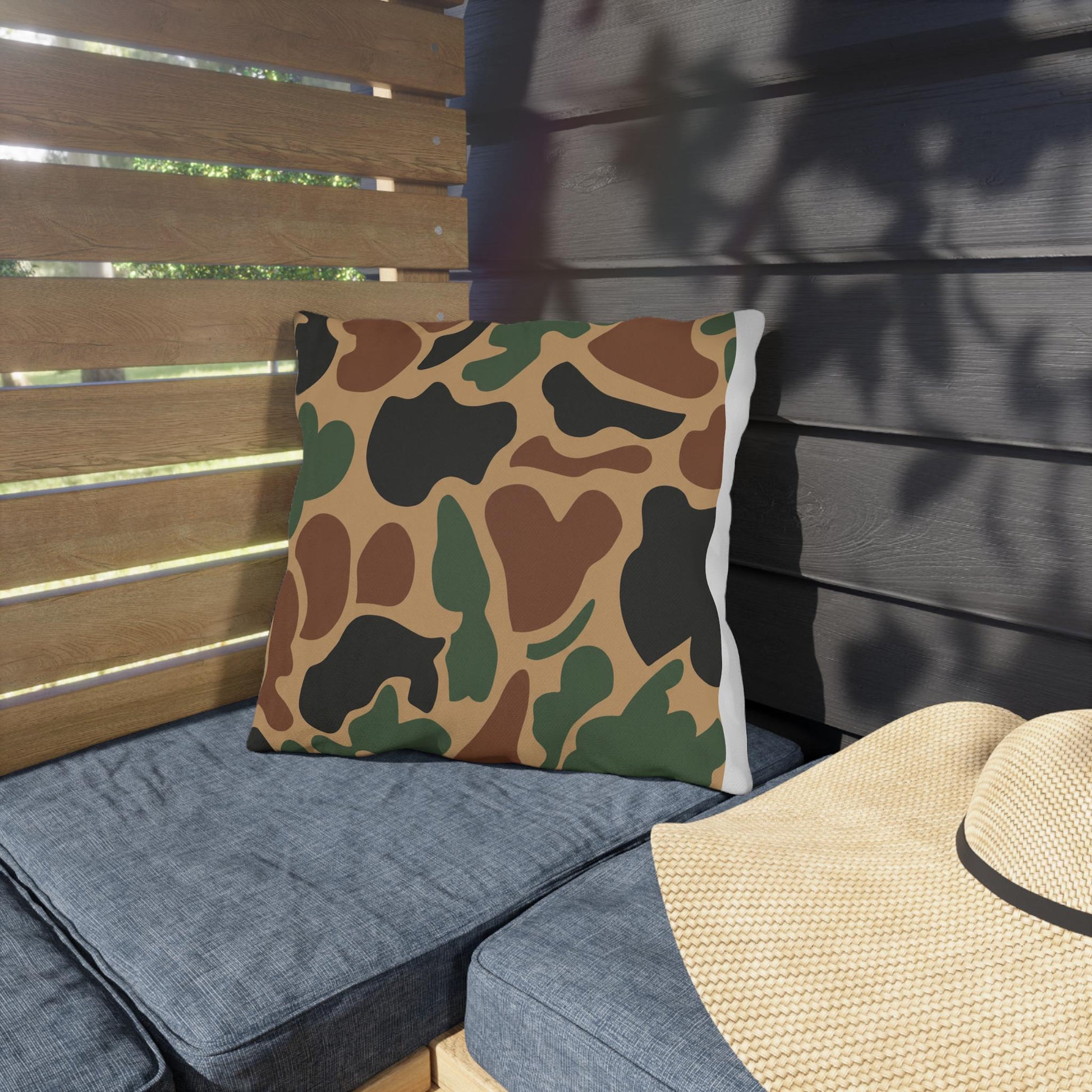 Camouflage Old School Outdoor Pillows | Throw Pillow, Made in USA