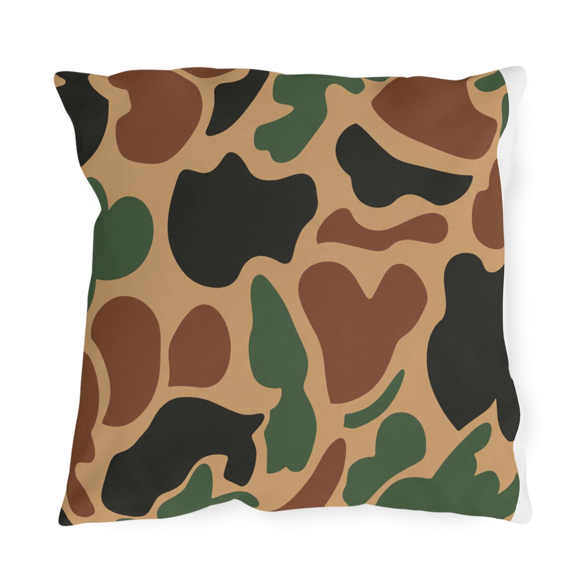 Camouflage Old School Outdoor Pillows | Throw Pillow, Made in USA