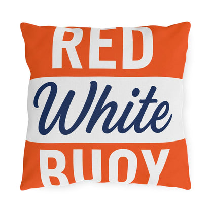 Slow No Wake Buoy Nautical Throw Pillow Outdoor Pillows | Lake House Decor | Made in USA