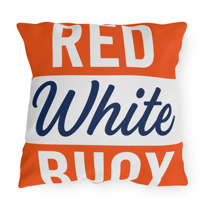 Slow No Wake Buoy Nautical Throw Pillow Outdoor Pillows | Lake House Decor | Made in USA