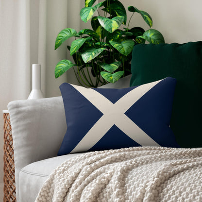 Nautical Signal Flag Design Lumbar Pillow | Reversible Coastal Throw Pillow