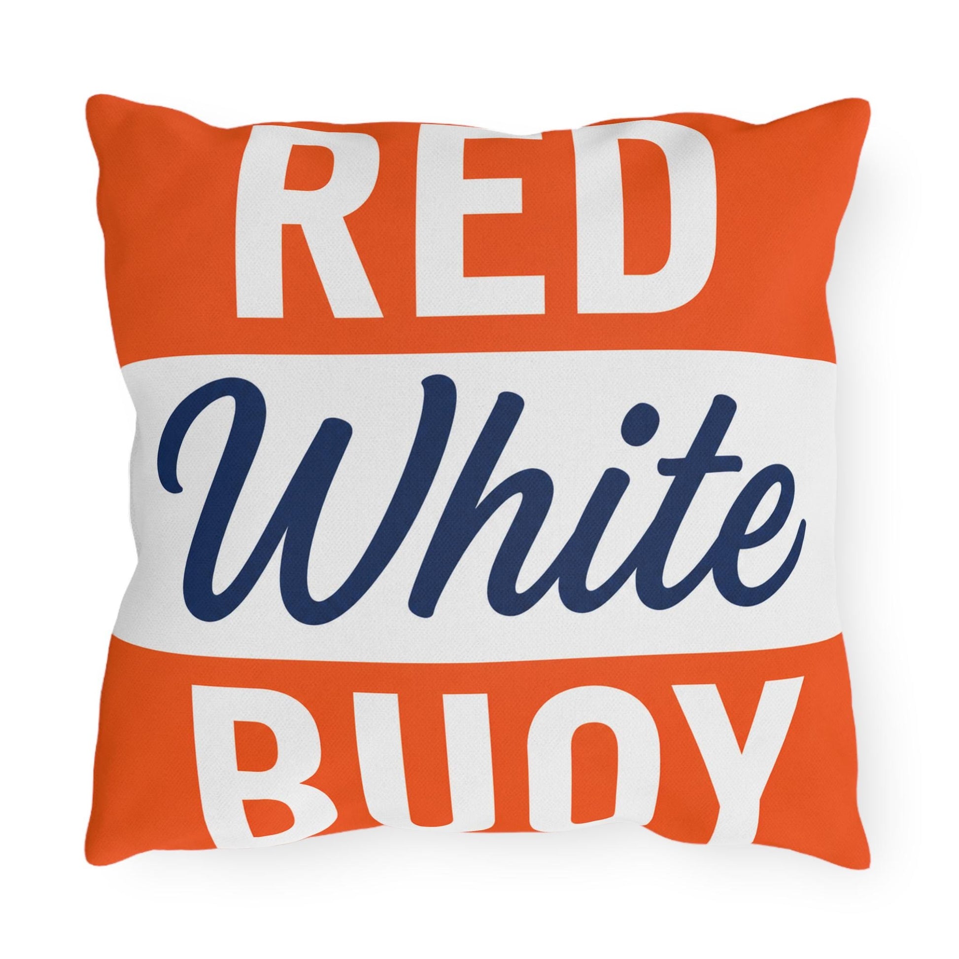 Slow No Wake Buoy Nautical Throw Pillow Outdoor Pillows | Lake House Decor | Made in USA