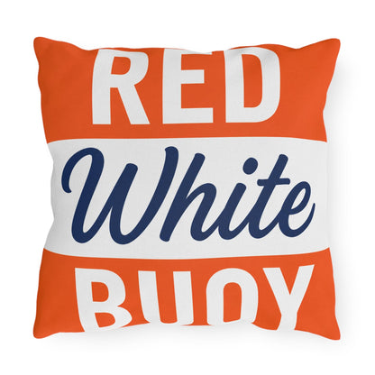 Slow No Wake Buoy Nautical Throw Pillow Outdoor Pillows | Lake House Decor | Made in USA