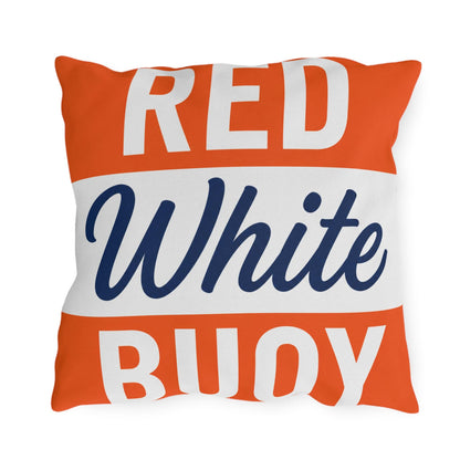 Slow No Wake Buoy Nautical Throw Pillow Outdoor Pillows | Lake House Decor | Made in USA
