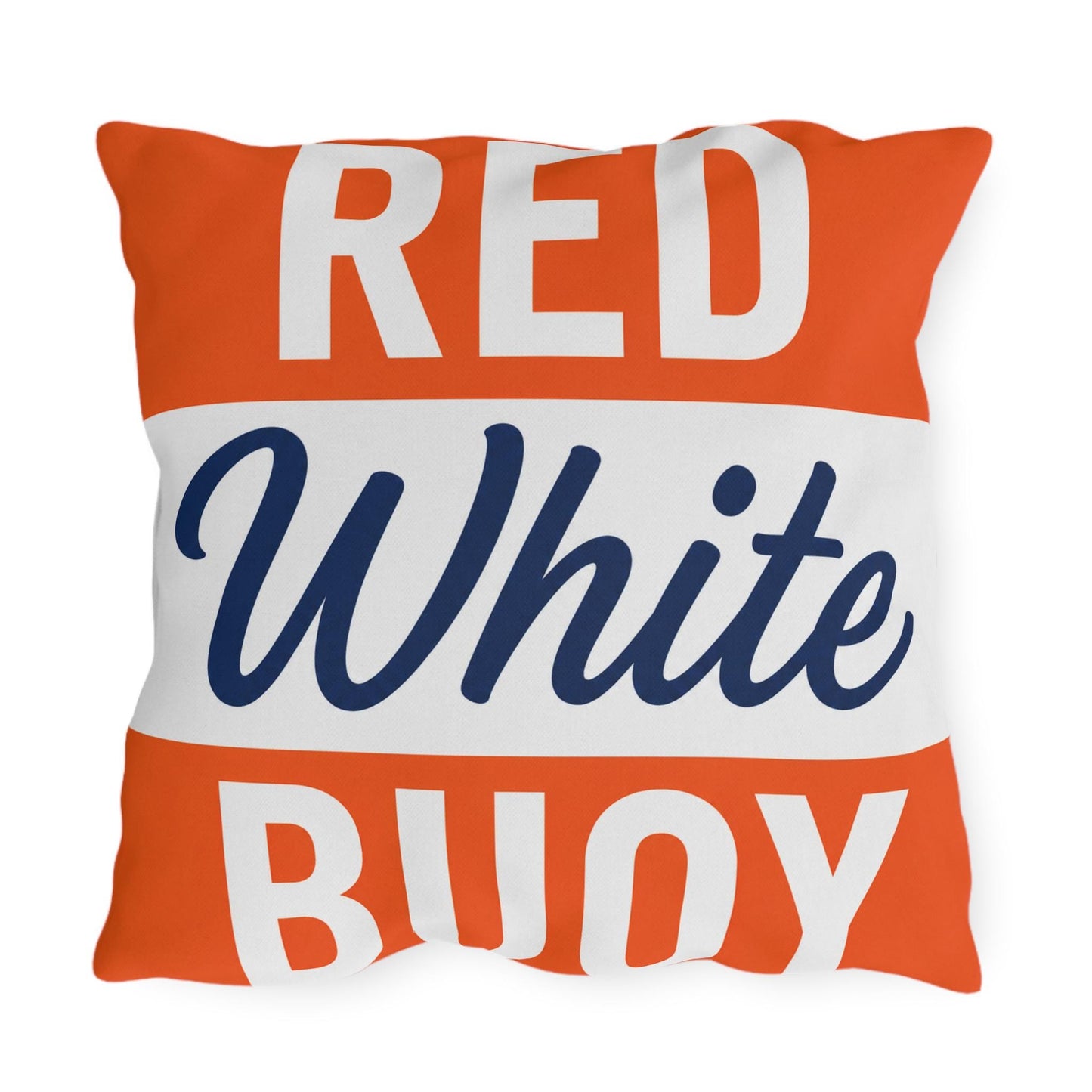 Slow No Wake Buoy Nautical Throw Pillow Outdoor Pillows | Lake House Decor | Made in USA