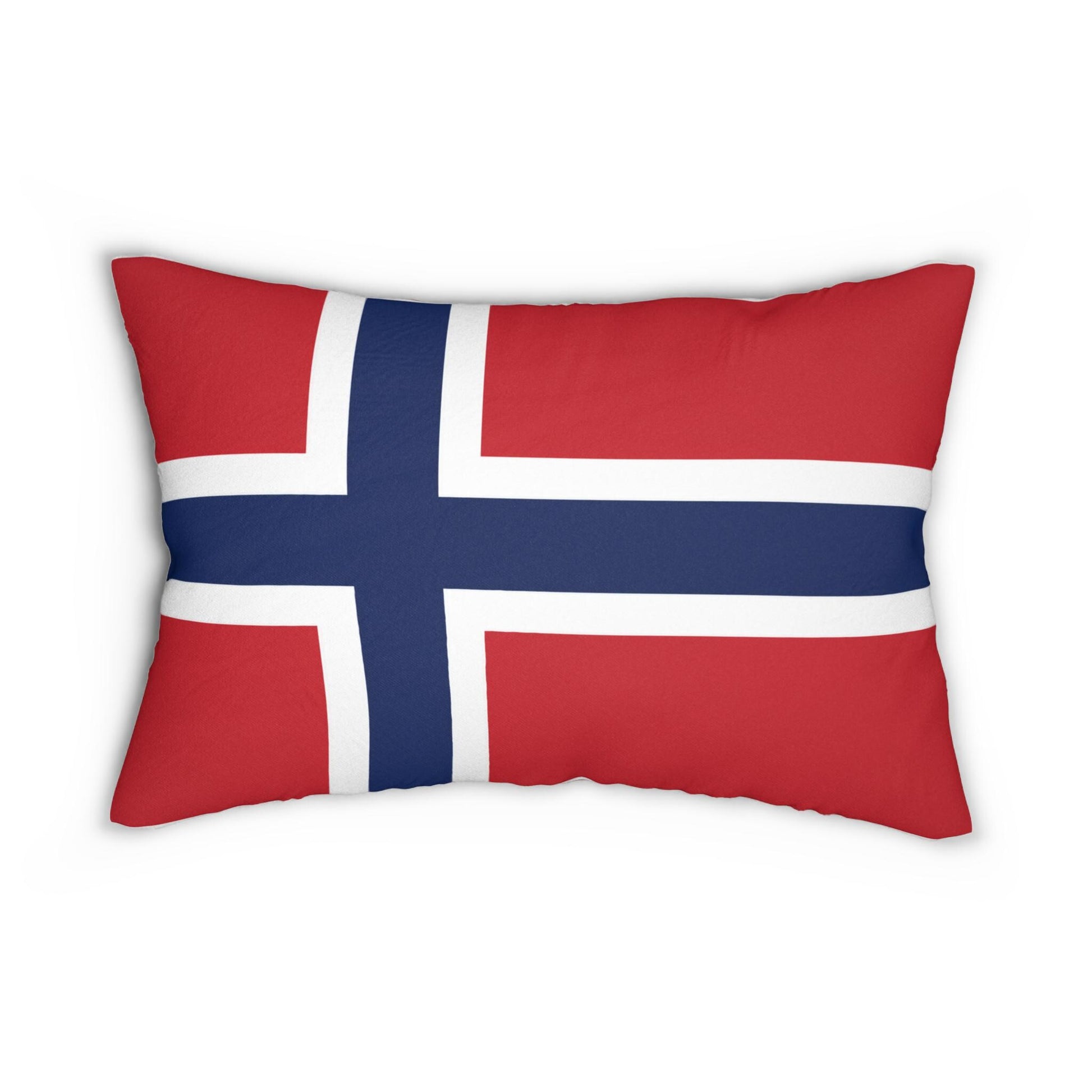 Norwegian Flag Lumbar Pillow | Norway Flag Pillow, Nordic Home Decor