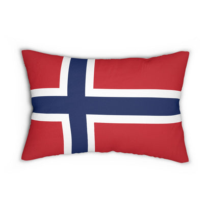Norwegian Flag Lumbar Pillow | Norway Flag Pillow, Nordic Home Decor