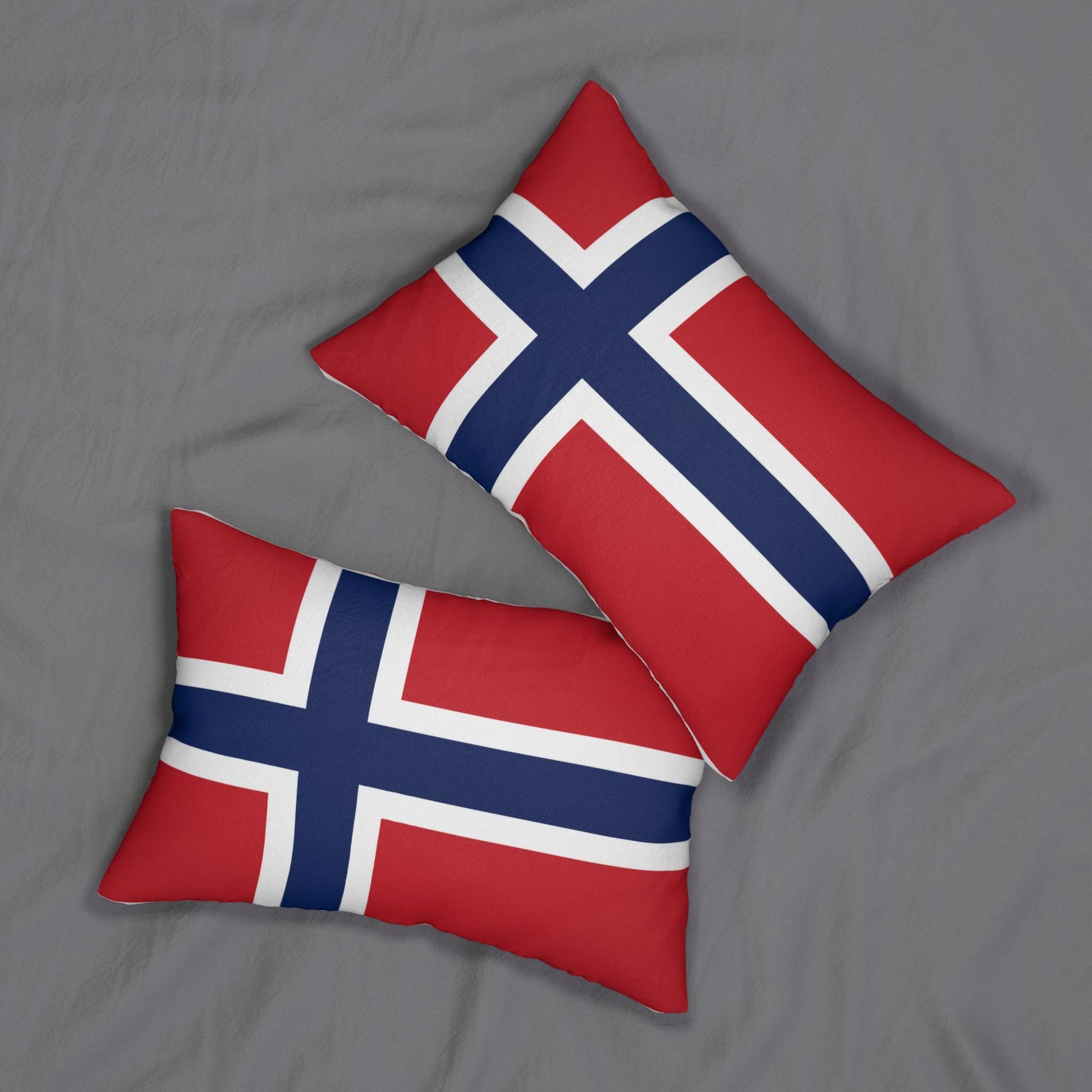 Norwegian Flag Lumbar Pillow | Norway Flag Pillow, Nordic Home Decor
