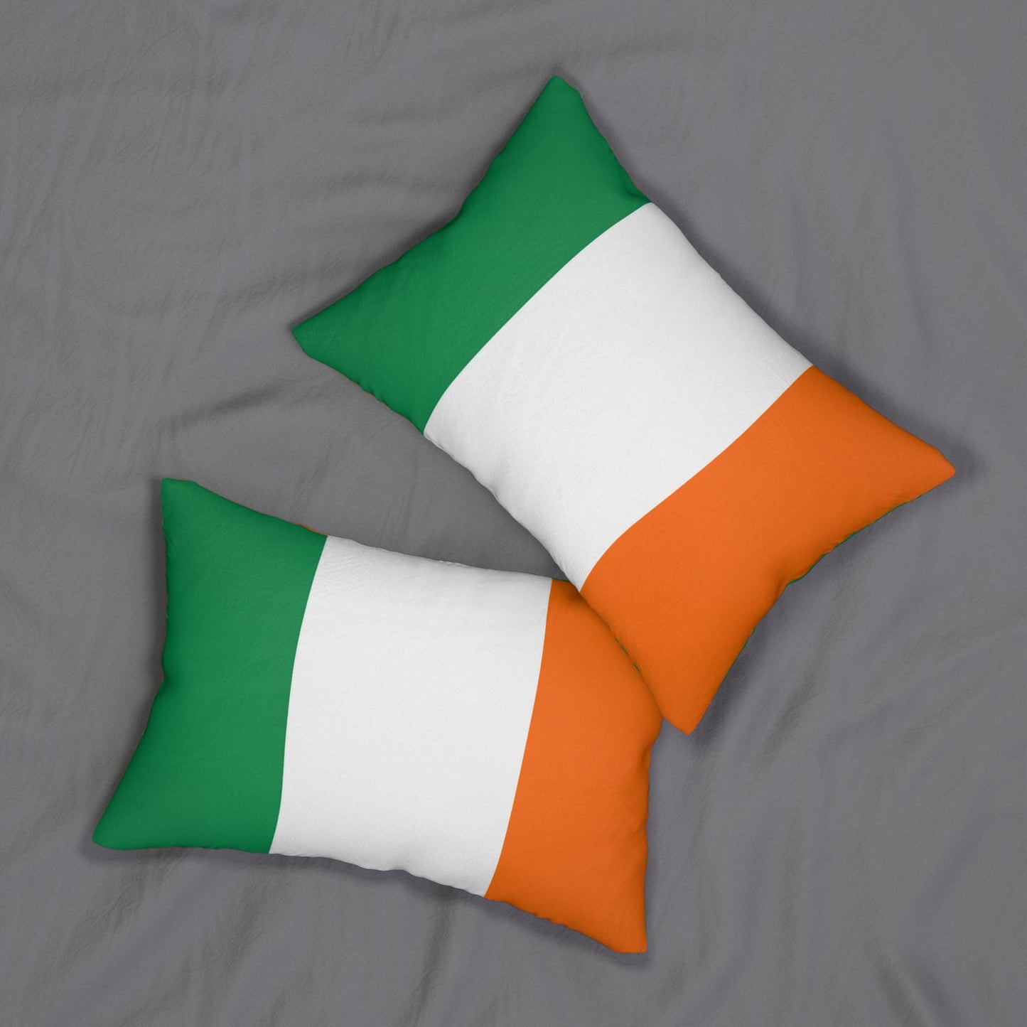 Irish Flag Lumbar Pillow | Tricolor Ireland Accent Pillow