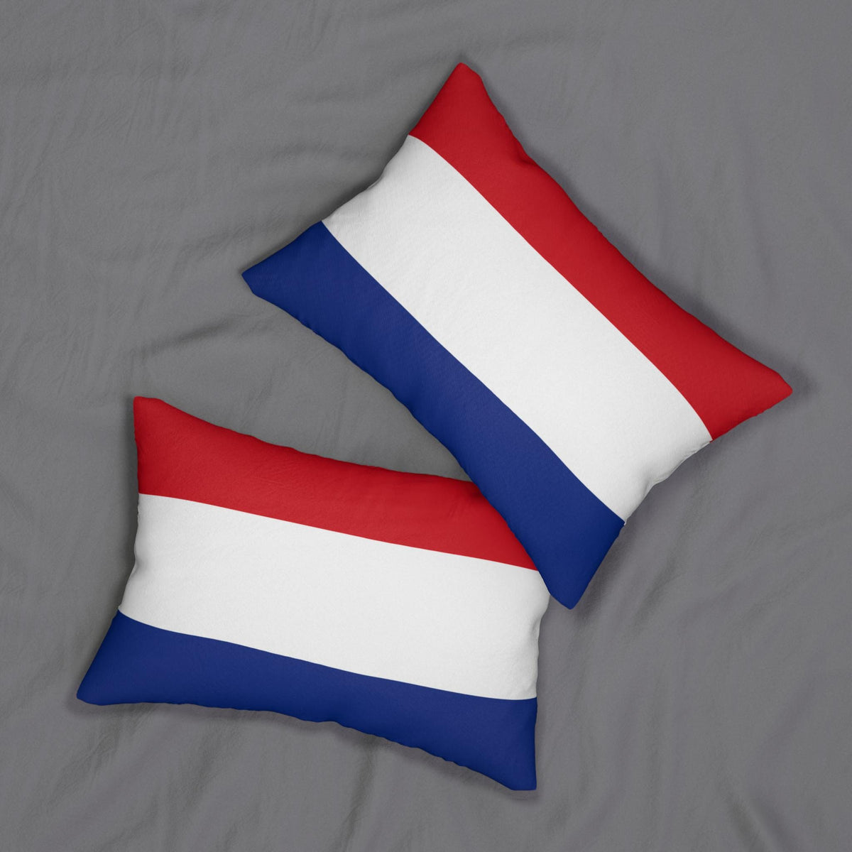 Netherlands Dutch Flag Lumbar Pillow 14x20 | Holland Flag Throw Pillow | Dutch Heritage Decor | European Country Accent Cushion