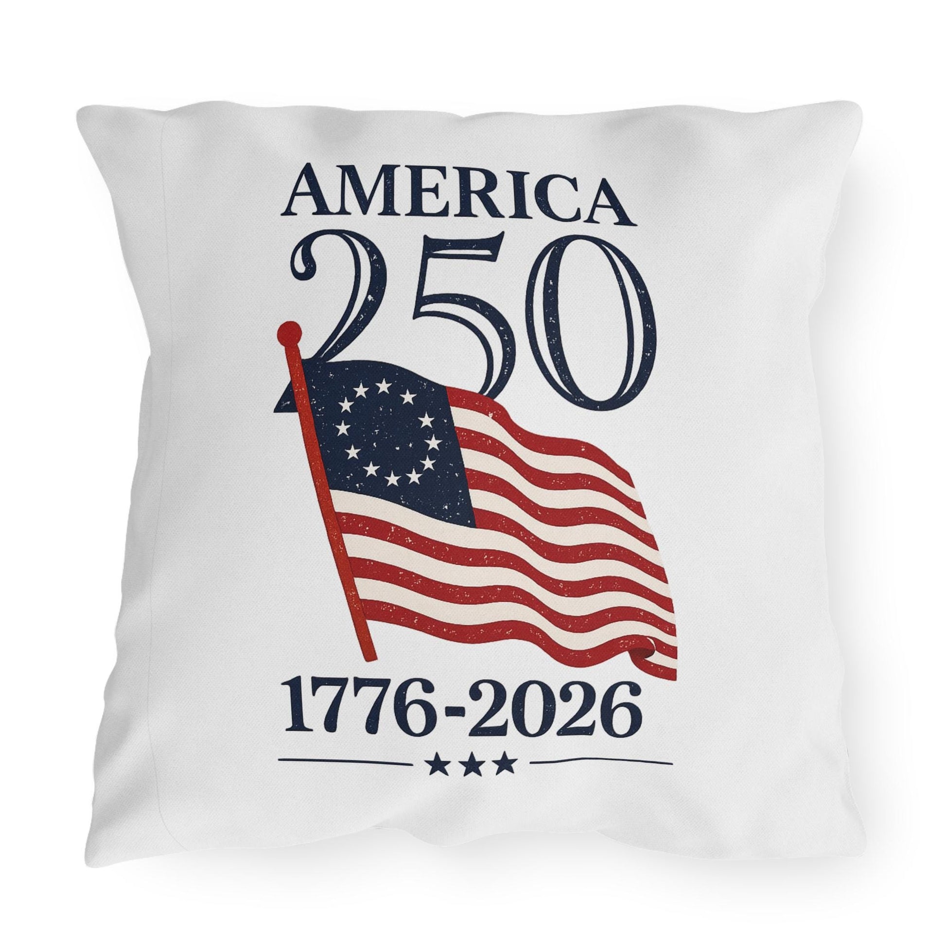 America 250 Patriotic Throw Pillow | Outdoor Pillows