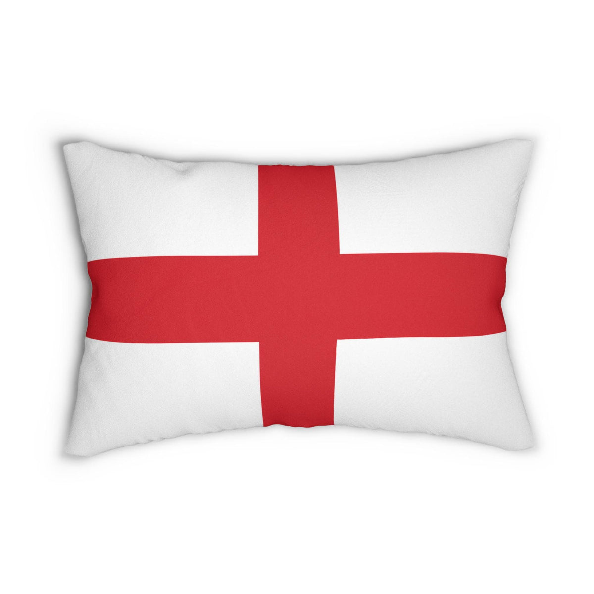 St George Cross Flag Lumbar Pillow | England Red Cross Rectangle Pillow