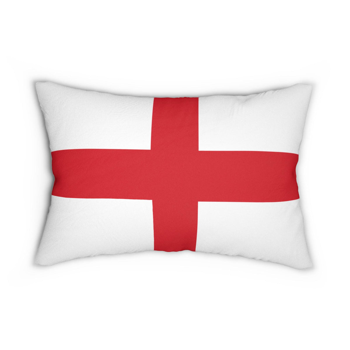 St George Cross Flag Lumbar Pillow | England Red Cross Rectangle Pillow