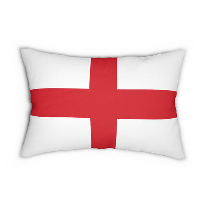 St George Cross Flag Lumbar Pillow | England Red Cross Rectangle Pillow