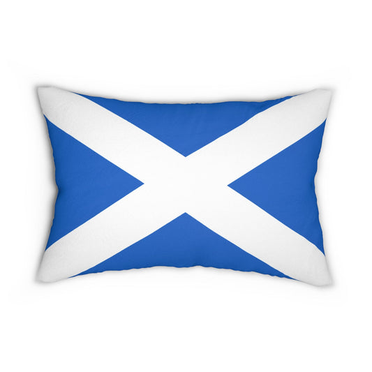 Scotland Saltire Flag Lumbar Pillow
