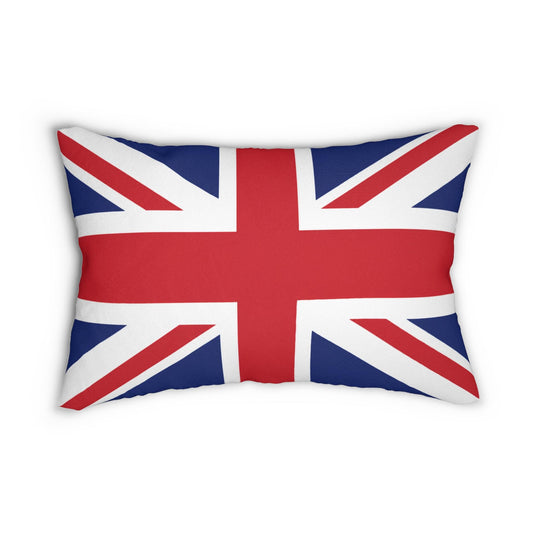 Union Jack Flag Lumbar Pillow | British Flag Accent Pillow