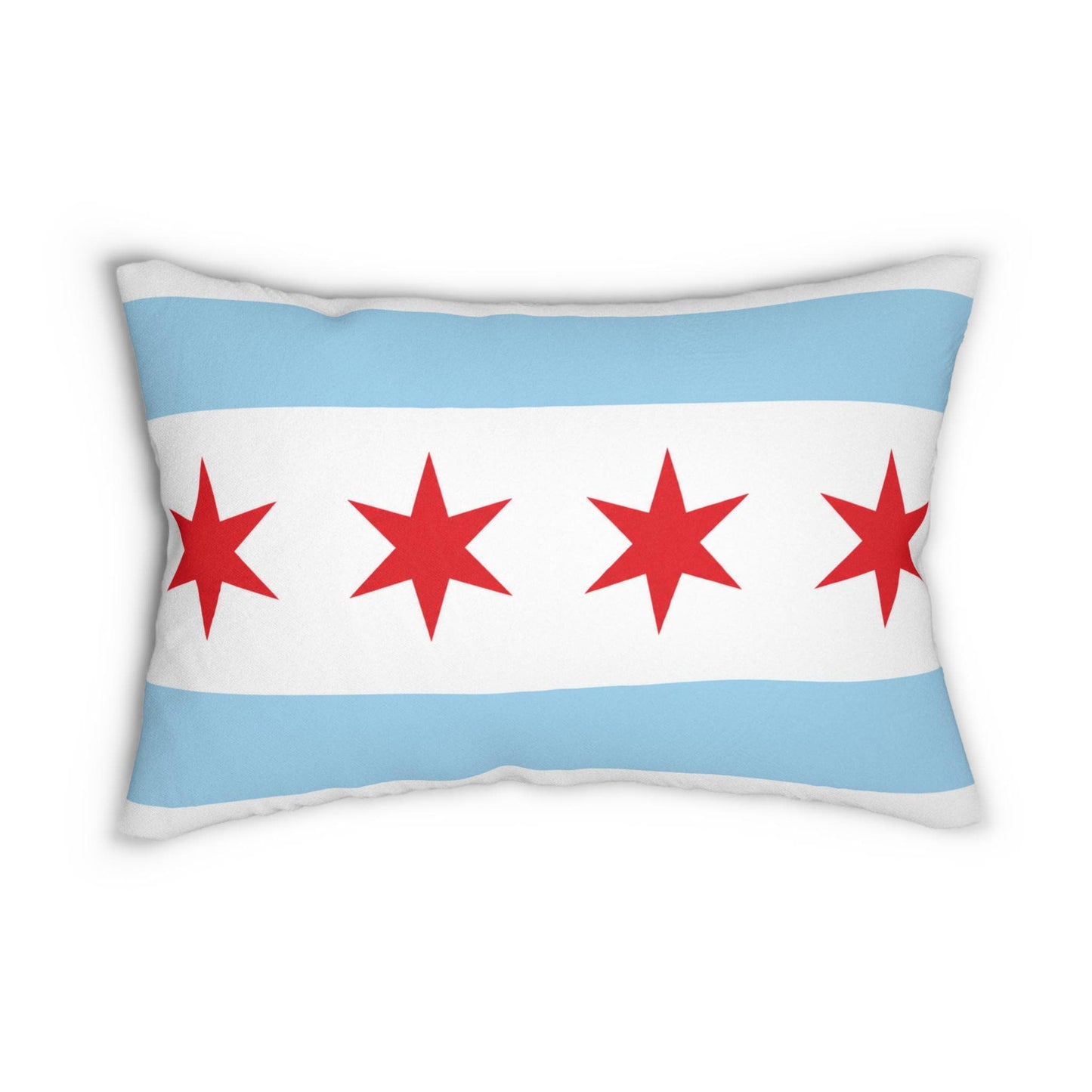 Chicago Flag Lumbar Pillow | City of Chicago Home Decor