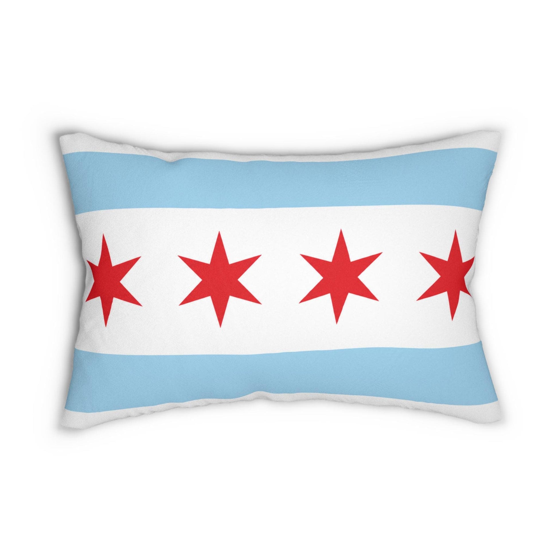 Chicago Flag Lumbar Pillow | City of Chicago Home Decor