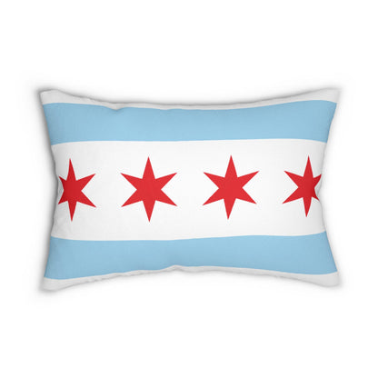 Chicago Flag Lumbar Pillow | City of Chicago Home Decor