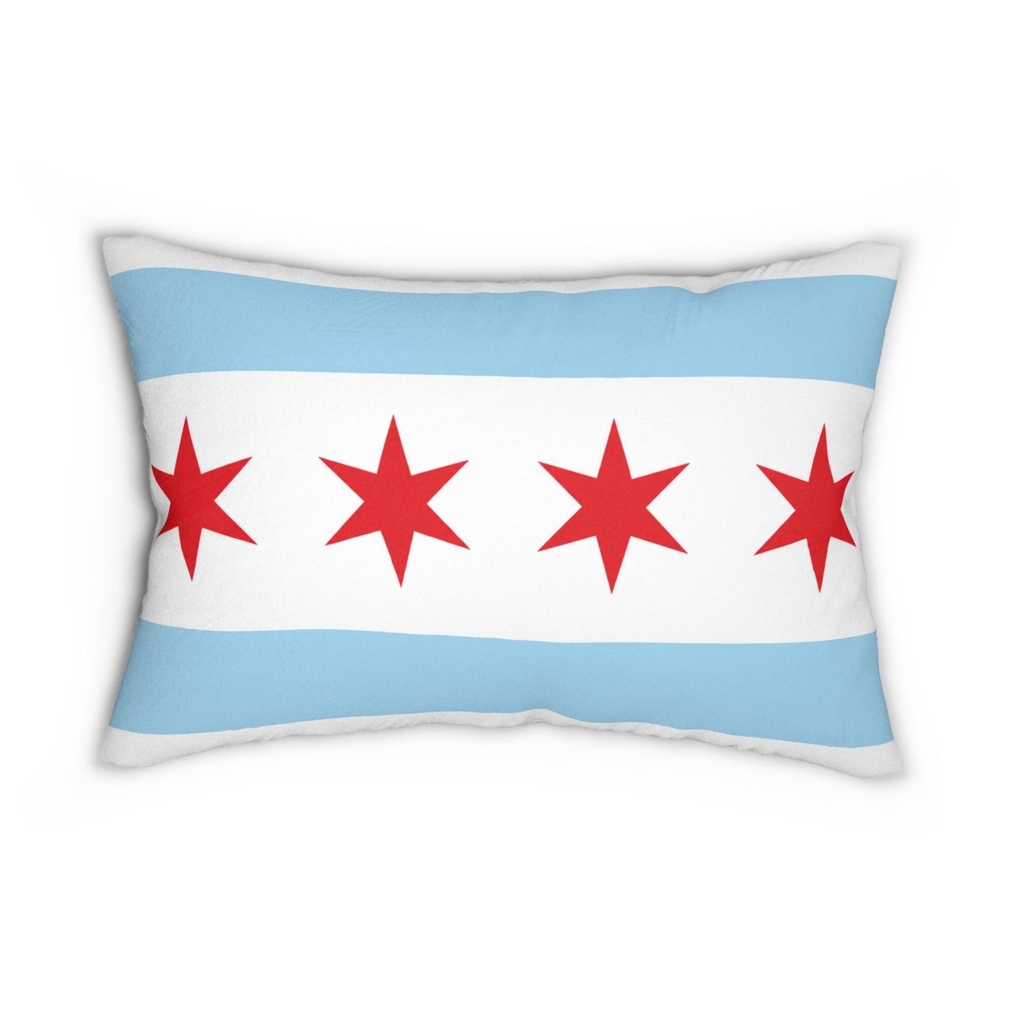 Chicago Flag Lumbar Pillow | City of Chicago Home Decor