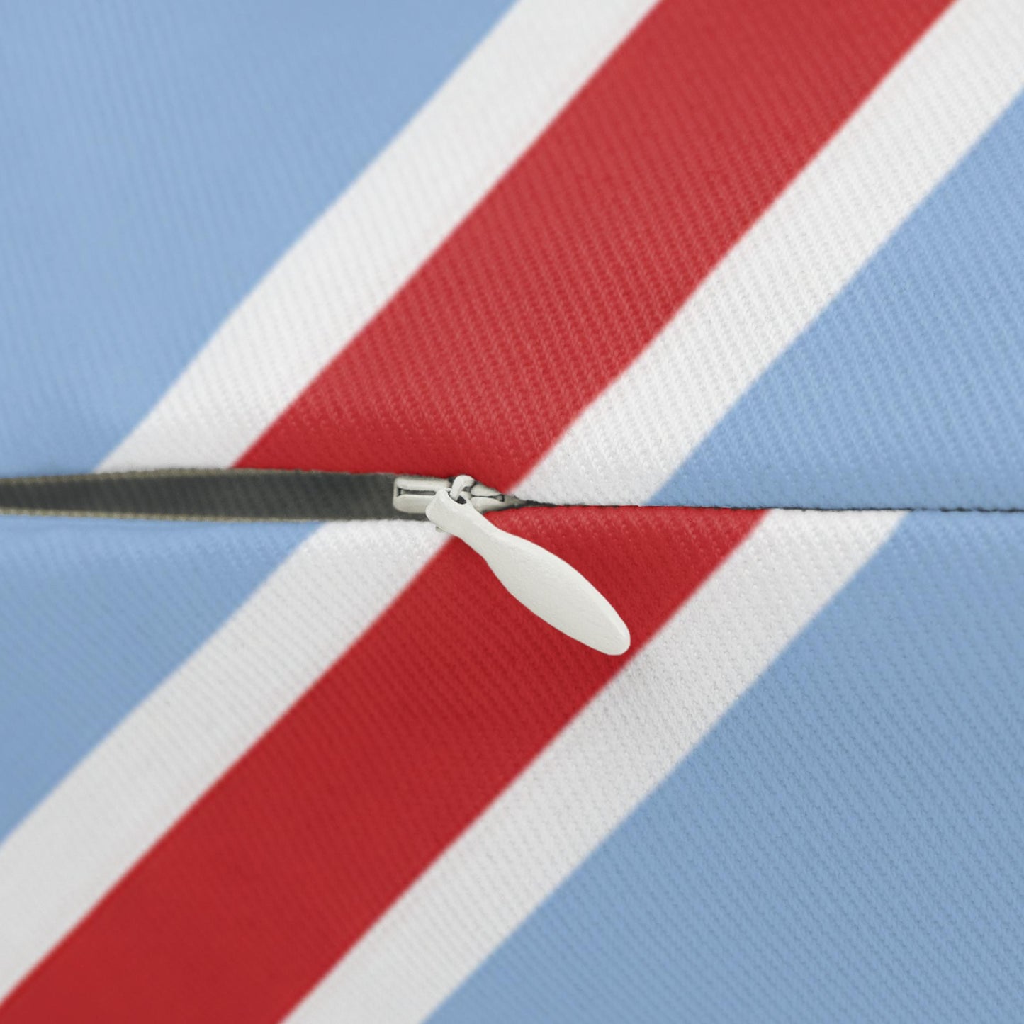 Red White Diagonal Stripe Lumbar Pillow Spun Polyester Lumbar Pillow | Nautical Accent
