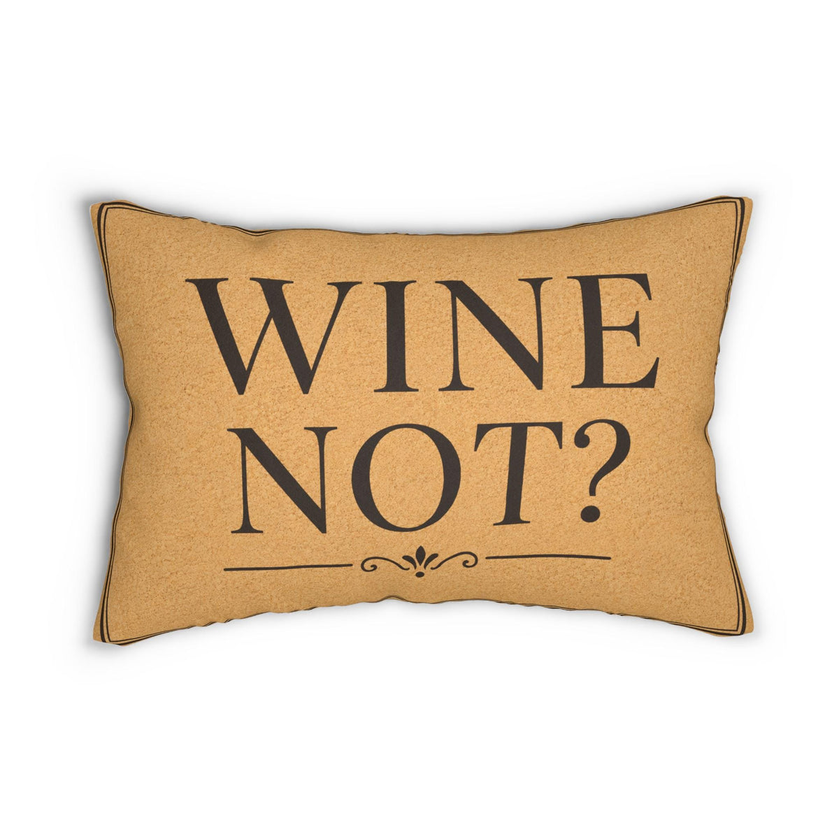Wine Not? Pour Decisions lumbar pillow | wine pun home decor