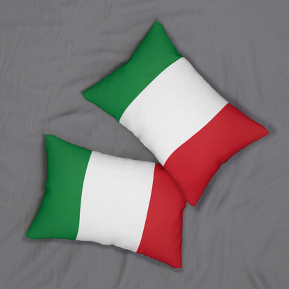 Italian Flag Lumbar Pillow | Green White Red Stripes