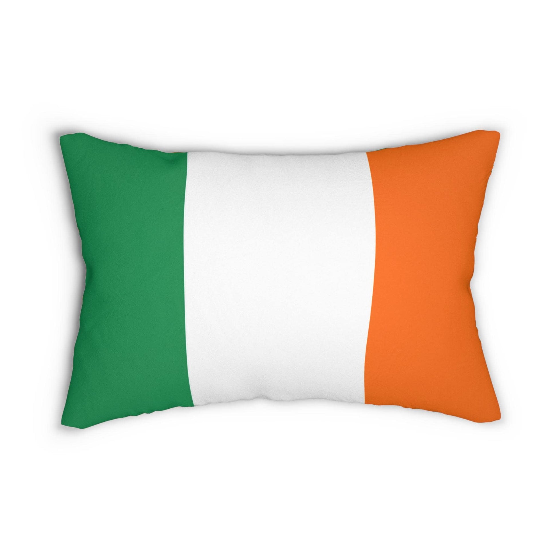 Irish Flag Lumbar Pillow | Tricolor Ireland Accent Pillow