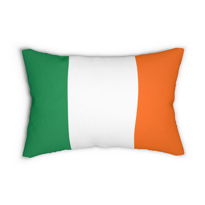 Irish Flag Lumbar Pillow | Tricolor Ireland Accent Pillow