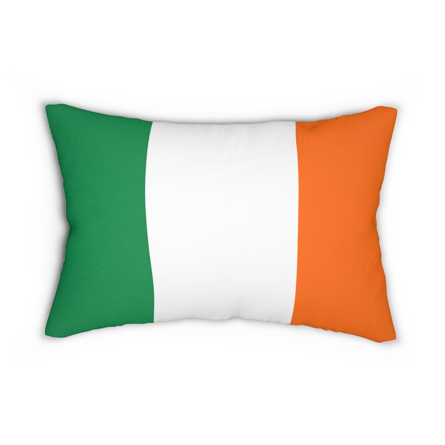 Irish Flag Lumbar Pillow | Tricolor Ireland Accent Pillow
