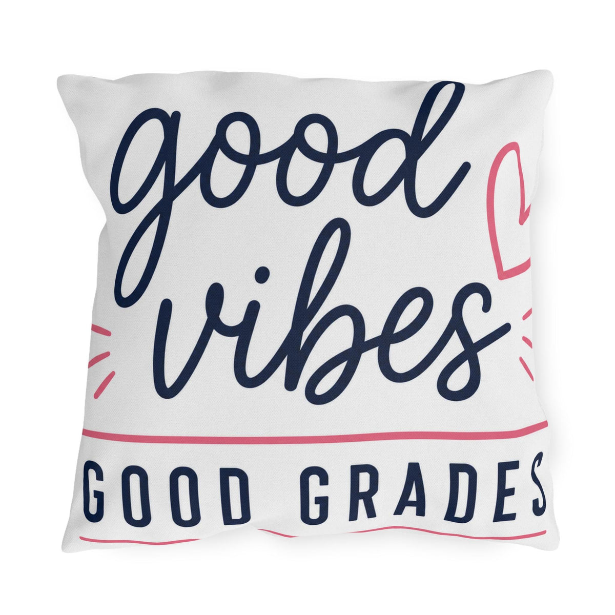 Good Vibes Good Grades outdoor pillow | Coffee & Confidence outdoor pillow