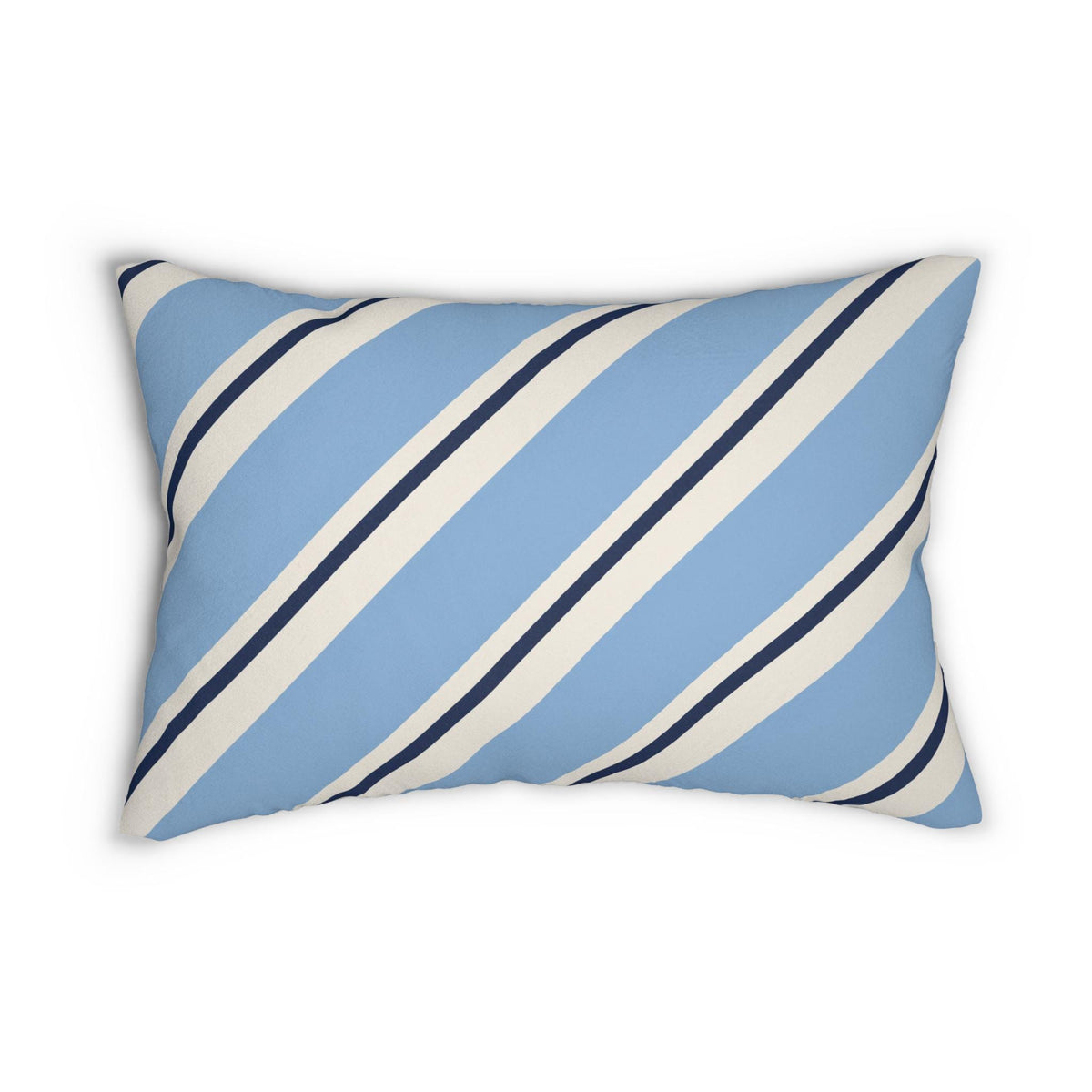 Class of 2030 Striped Blue Lumbar Pillow | Graduation Nursery Decor