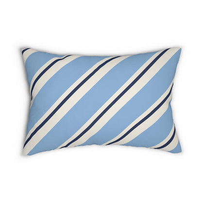 Class of 2030 Striped Blue Lumbar Pillow | Graduation Nursery Decor