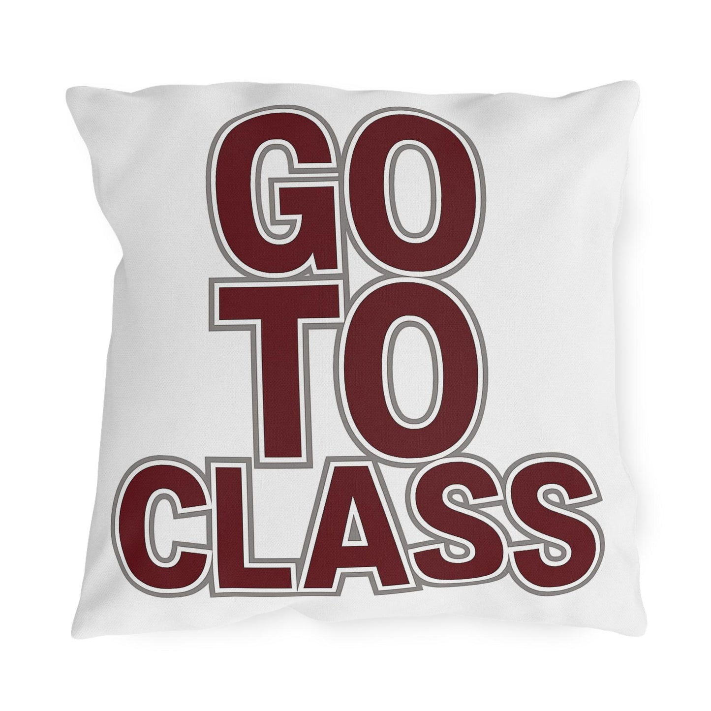 Call Your Mom Pillow Cover | Maroon Gray College Dorm Decor | Dorm Room Pillow | Student Gift | Freshman Dorm | College Apartment | Graduati