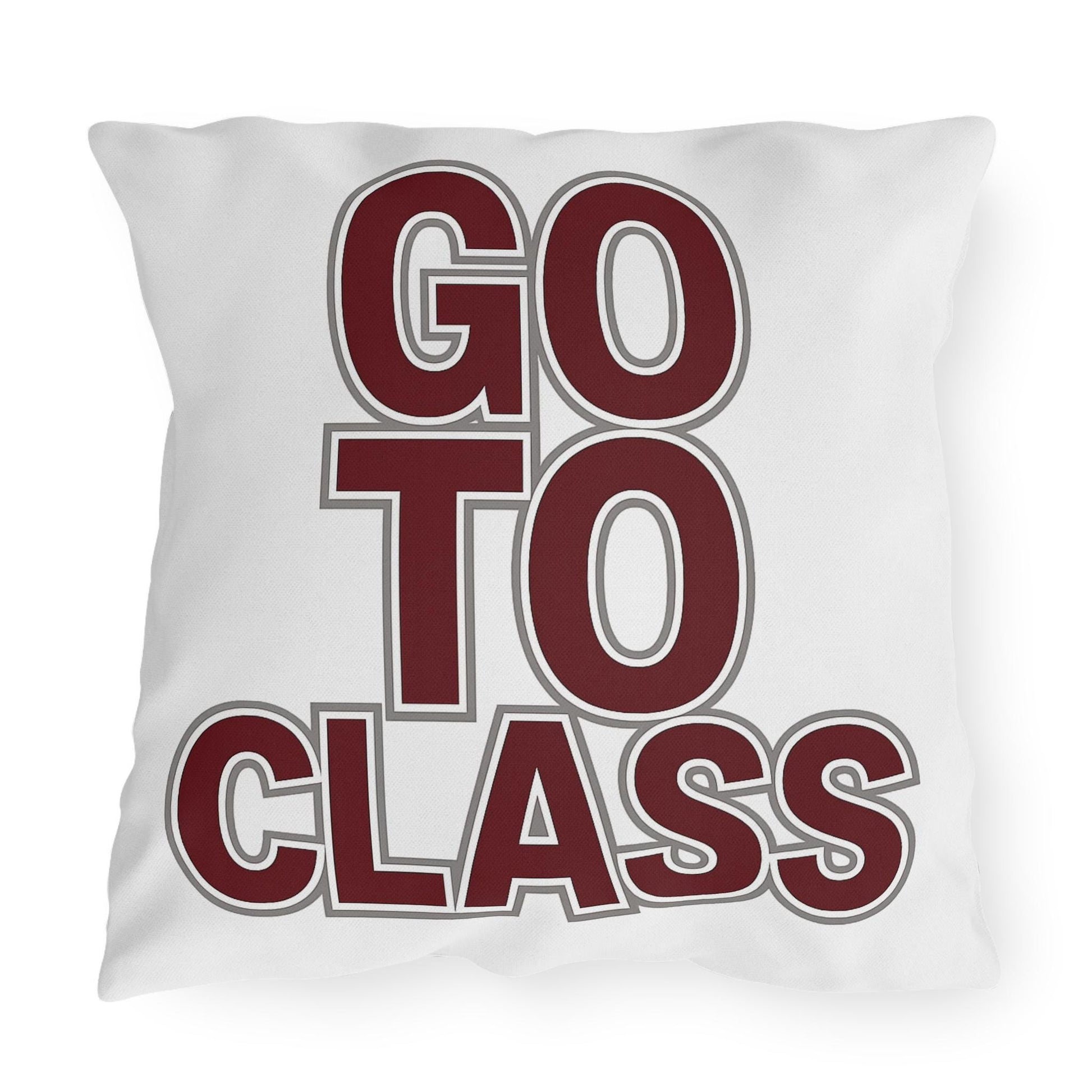 Call Your Mom Pillow Cover | Maroon Gray College Dorm Decor | Dorm Room Pillow | Student Gift | Freshman Dorm | College Apartment | Graduati