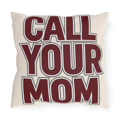Call Your Mom outdoor pillow | Go To Class typography throw pillow