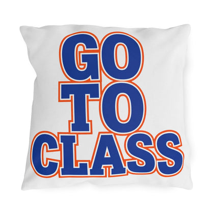 Go To Class | Outdoor Pillow, Call Your Mom Typography Cushion