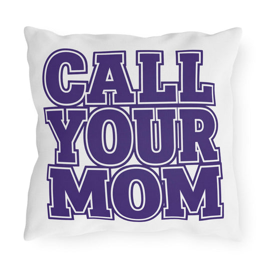 Go To Class | Outdoor Pillow, Bold Purple Typography Campus Decor